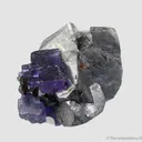 Fluorite on Galena, with Sphalerite and Chalcopyrite - image 5
