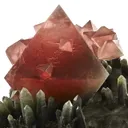 Fluorite on Hedenbergite Quartz, Huanggang Mine, Inner Mongolia, China - image 2