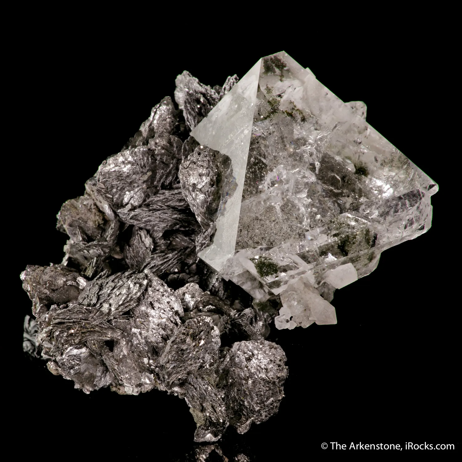 Fluorite on Lollingite - image 2