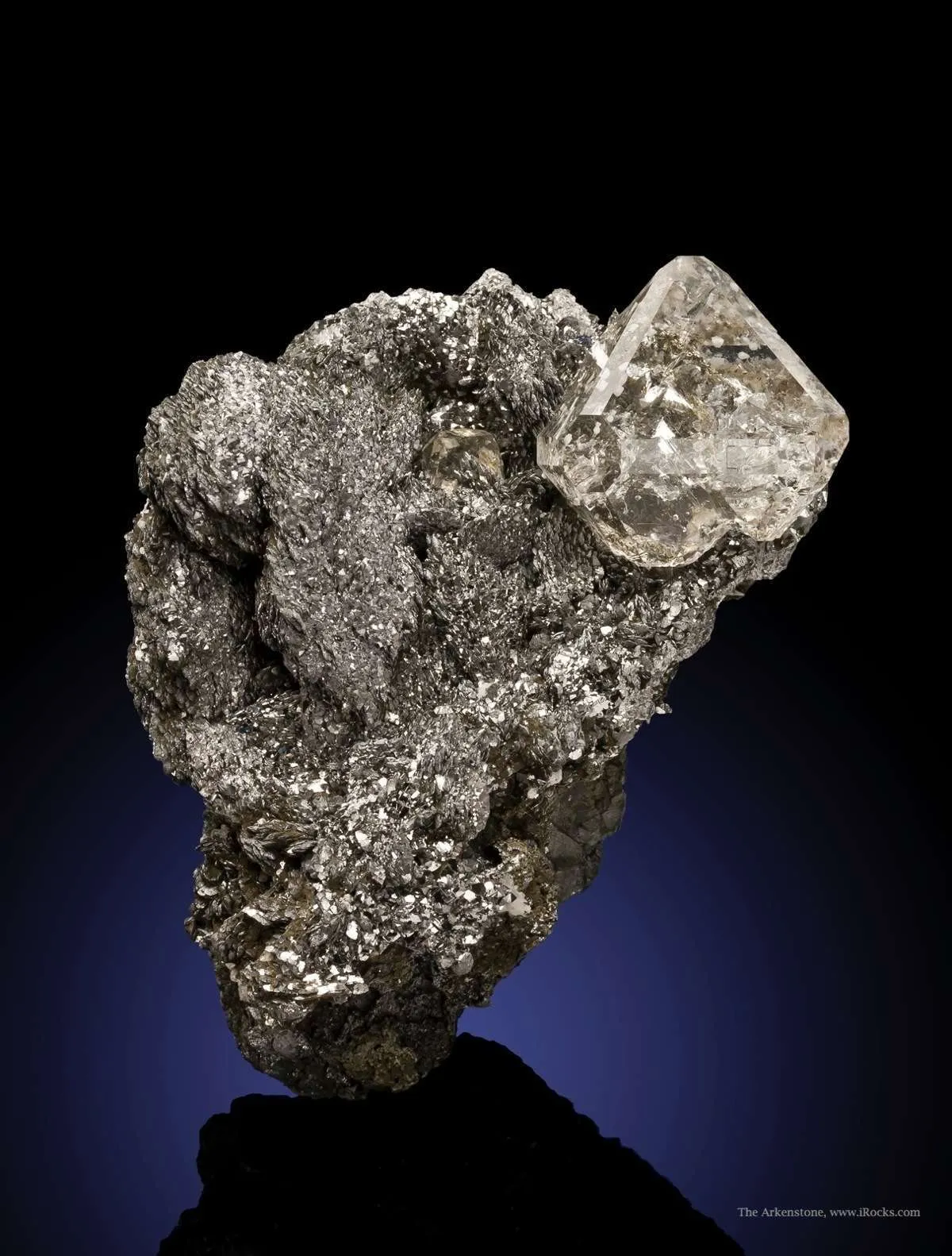 Fluorite on Lollingite - image 2