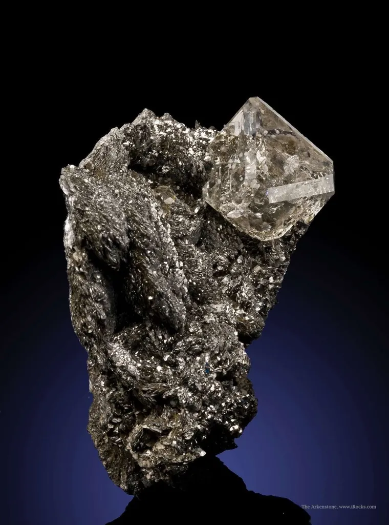 Fluorite on Lollingite - image 3