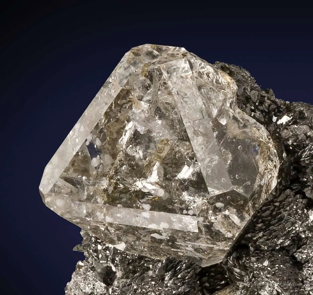 Fluorite on Lollingite - image 1