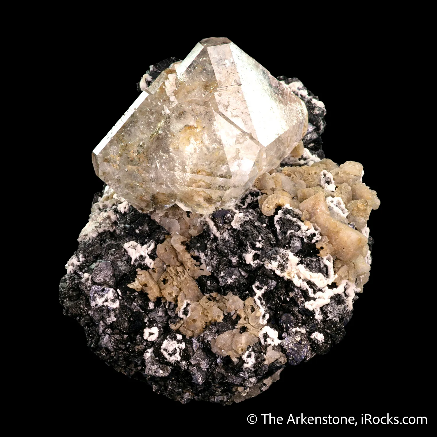 Fluorite on Magnetite and Calcite - image 5