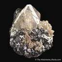 Fluorite on Magnetite and Calcite - image 4