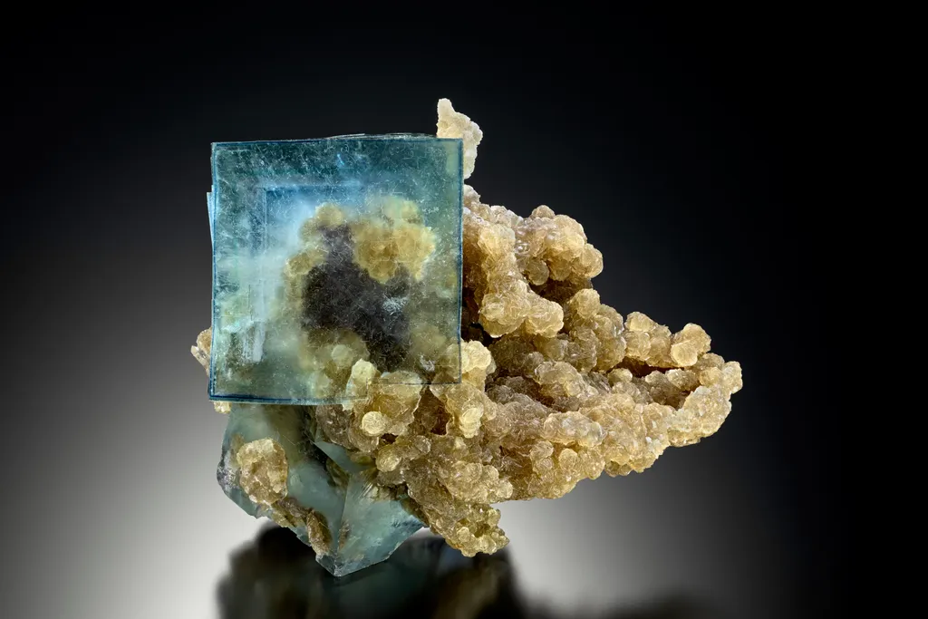 Fluorite on Mica image