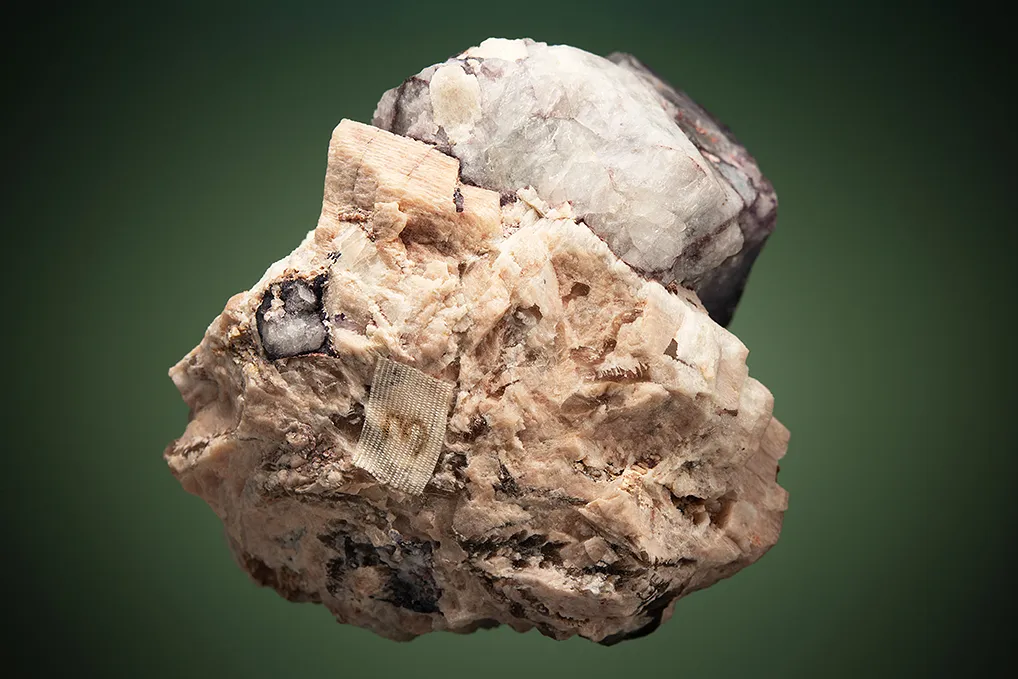Fluorite on Microcline - image 2
