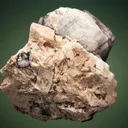 Fluorite on Microcline - image 2