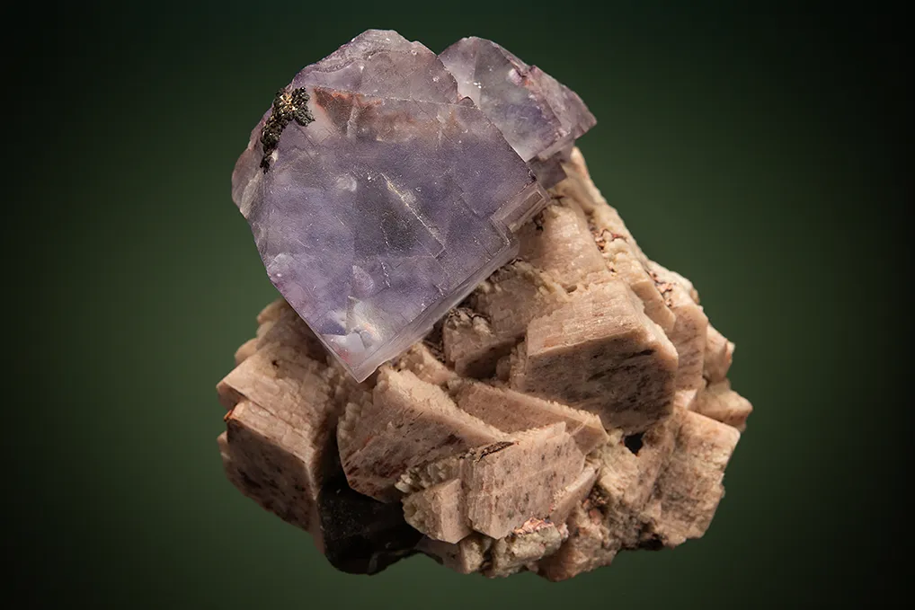 Fluorite on Microcline image