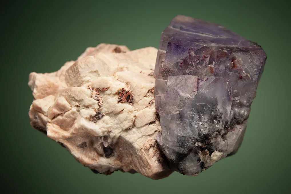 Fluorite on Microcline - image 4