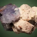 Fluorite on Microcline - image 3