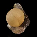 Fluorite on MM Quartz geode Natural Mineral Specimen - image 1