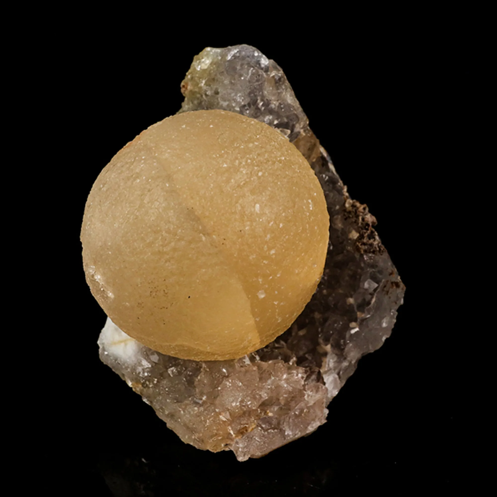 Fluorite on MM Quartz geode Natural Mineral Specimen - image 1