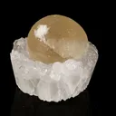 Fluorite on MM Quartz geode Natural Mineral Specimen - image 3
