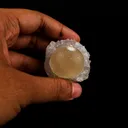 Fluorite on MM Quartz geode Natural Mineral Specimen - image 4