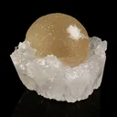 Fluorite on MM Quartz geode Natural Mineral Specimen - image 2