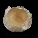 Fluorite on MM Quartz geode Natural Mineral Specimen - image 1