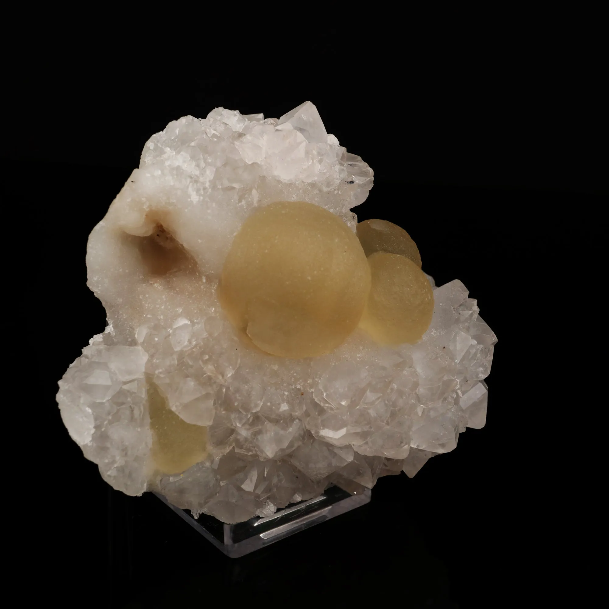Fluorite on MM Quartz Natural Mineral Specimen - image 2