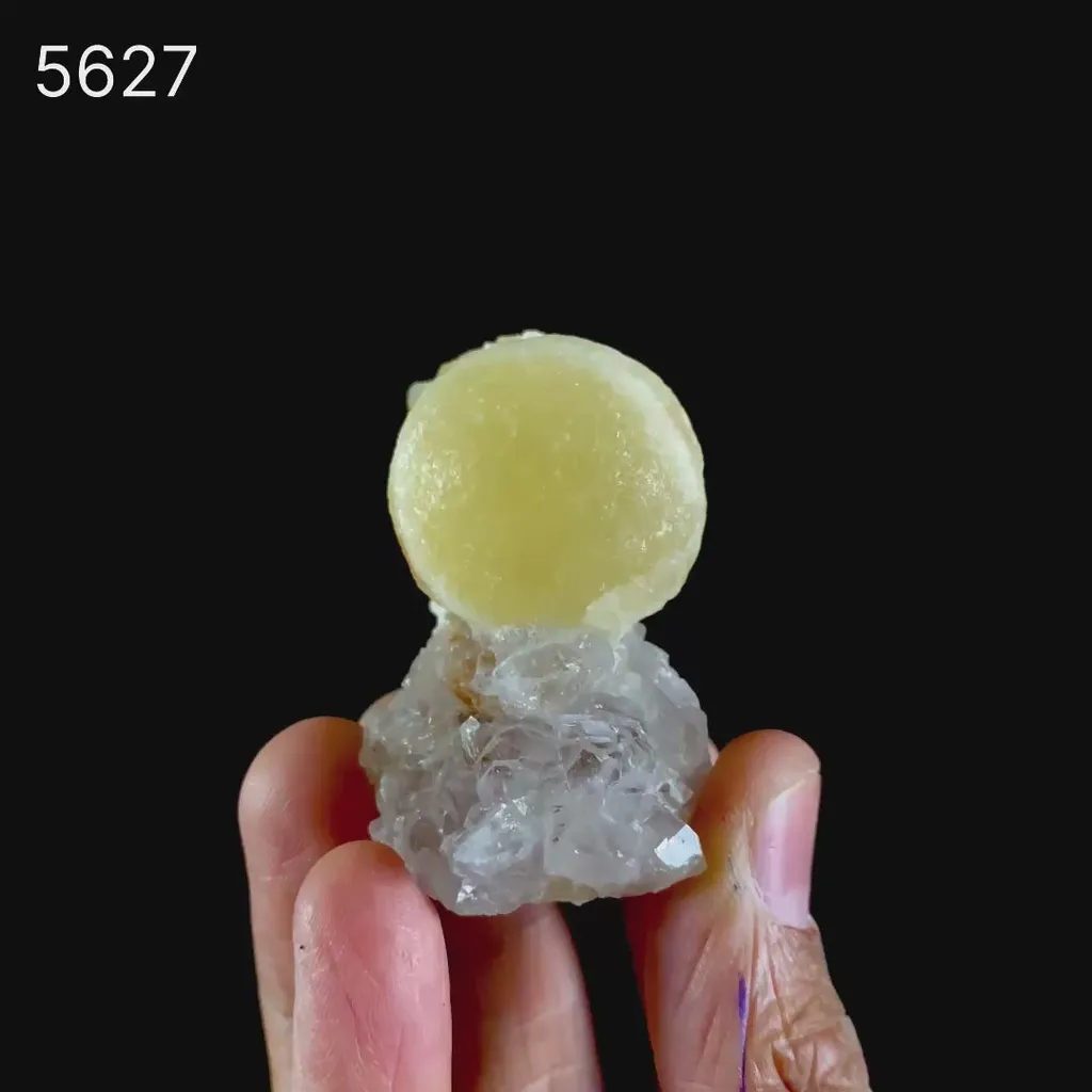 Fluorite on MM Quartz Natural Mineral Specimen - image 2