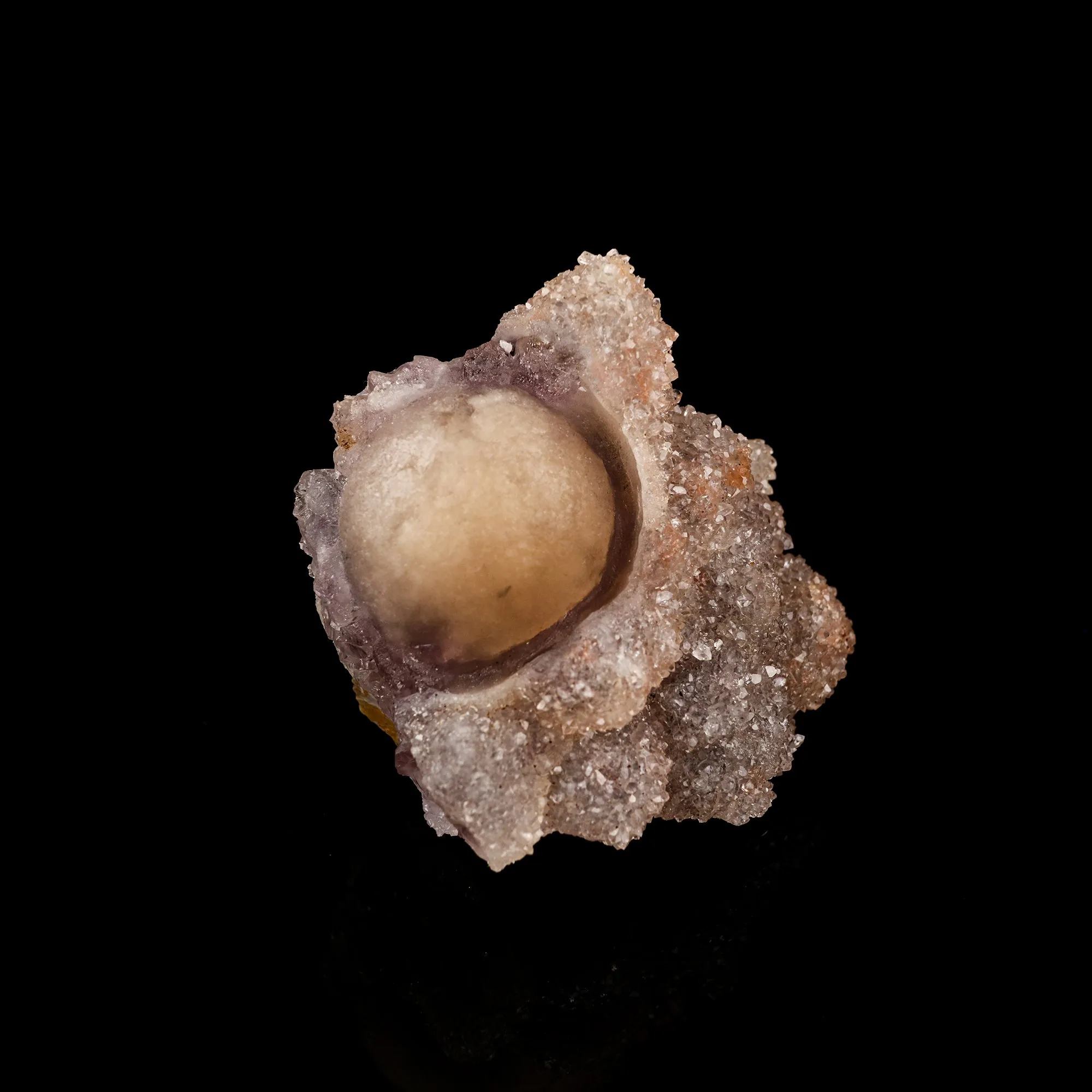 Fluorite on MM Quartz Natural Mineral Specimen - image 1