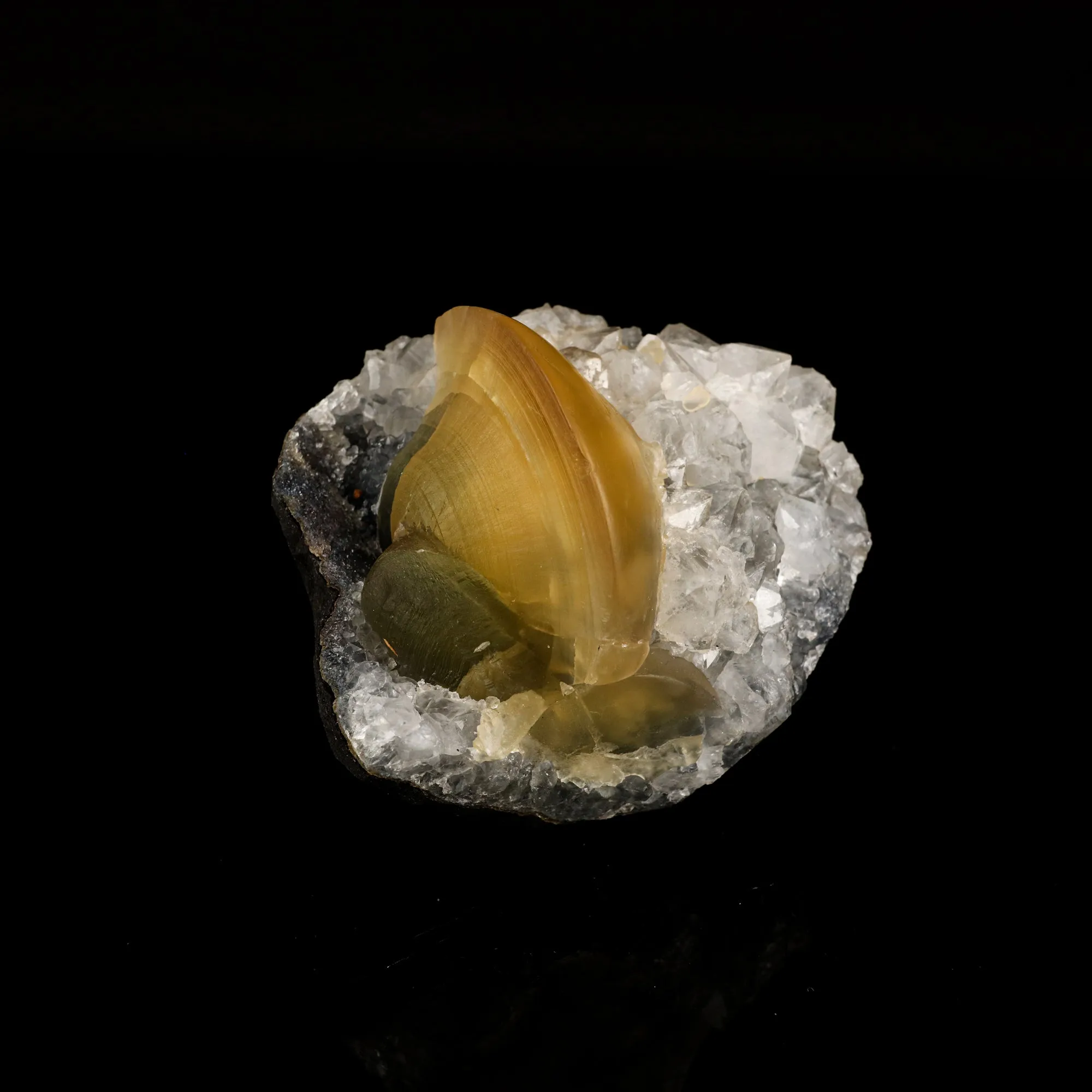 Fluorite on MM Quartz Natural Mineral Specimen - image 5