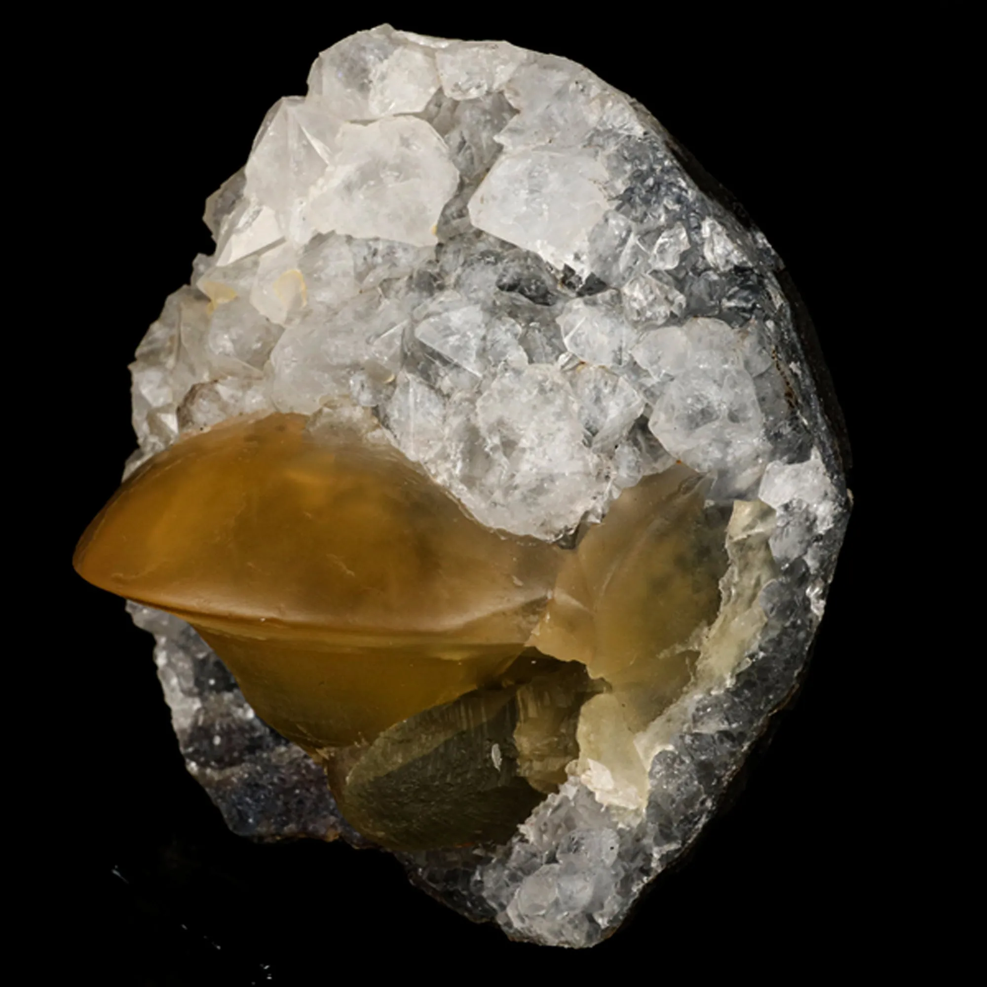 Fluorite on MM Quartz Natural Mineral Specimen - image 2