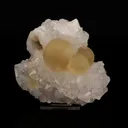 Fluorite on MM Quartz Natural Mineral Specimen - image 1