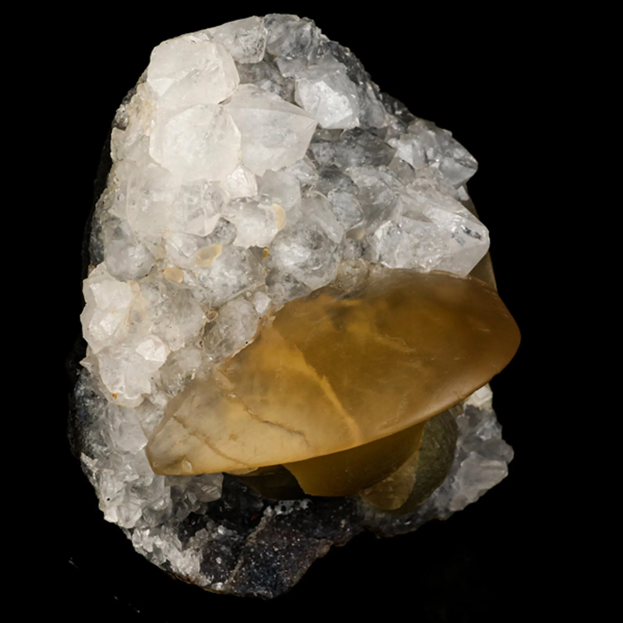 Fluorite on MM Quartz Natural Mineral Specimen - image 3