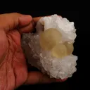 Fluorite on MM Quartz Natural Mineral Specimen - image 5