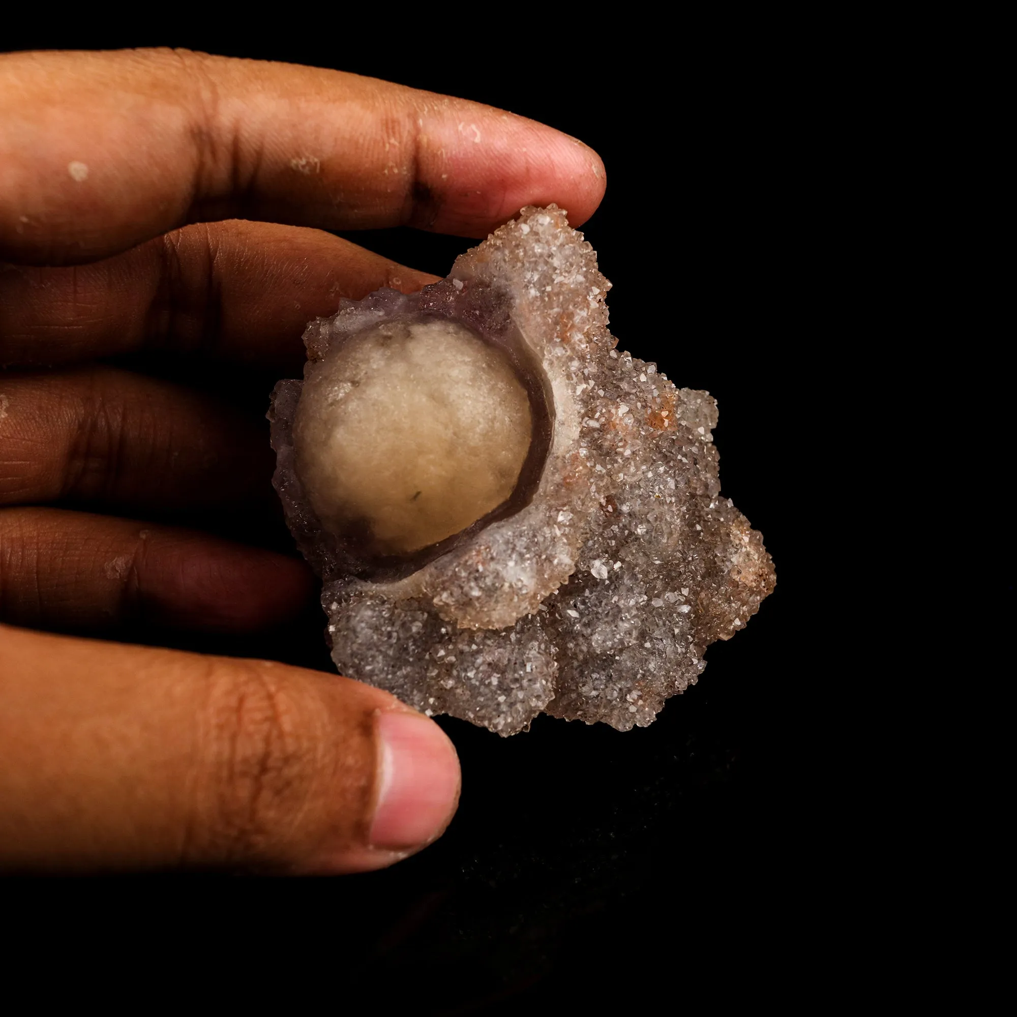 Fluorite on MM Quartz Natural Mineral Specimen - image 4