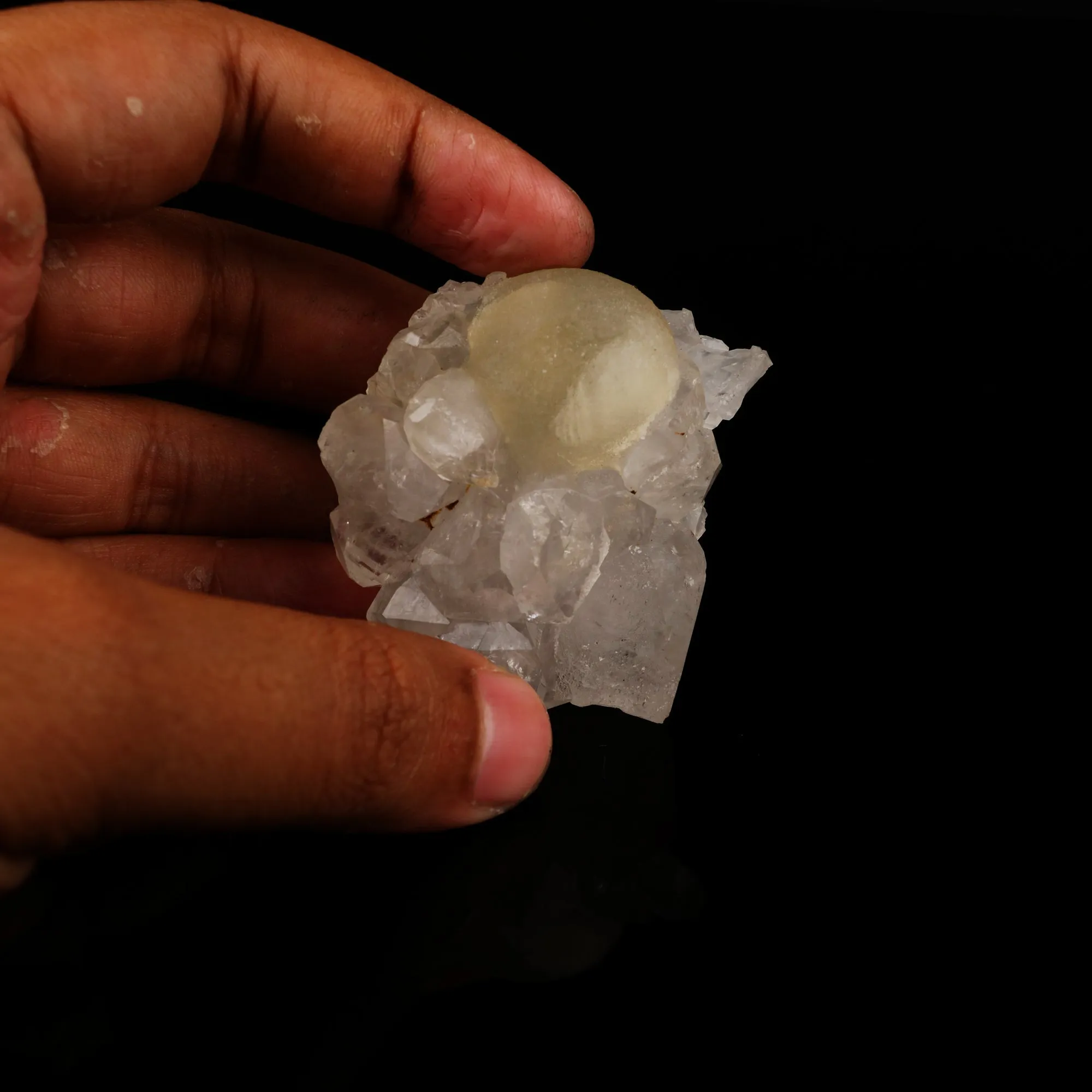 Fluorite on MM Quartz Natural Mineral Specimen - image 5