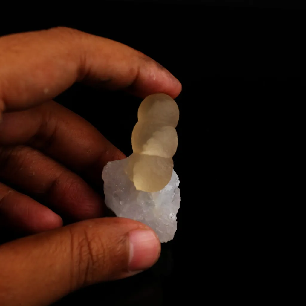 Fluorite on MM Quartz Natural Mineral Specimen - image 4