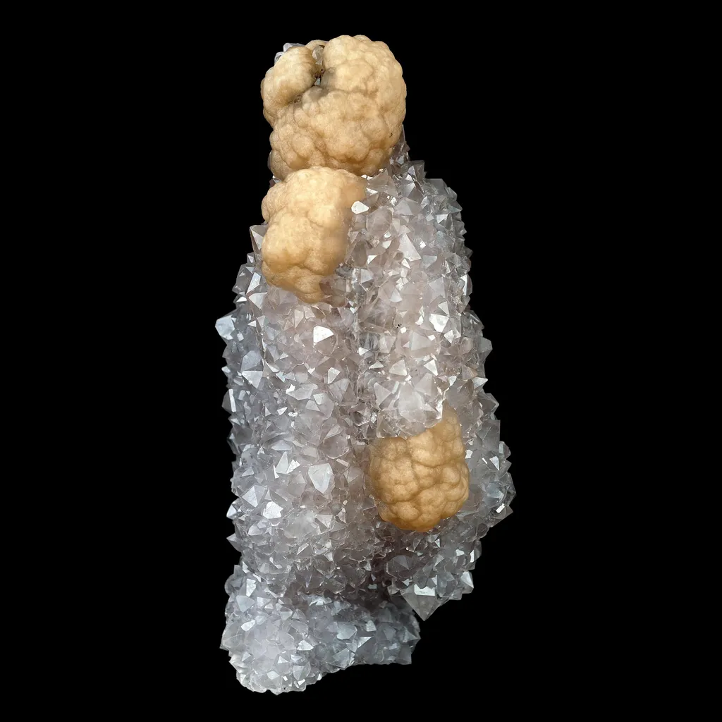 Fluorite on MM Quartz Plate Natural Mineral Specimen image