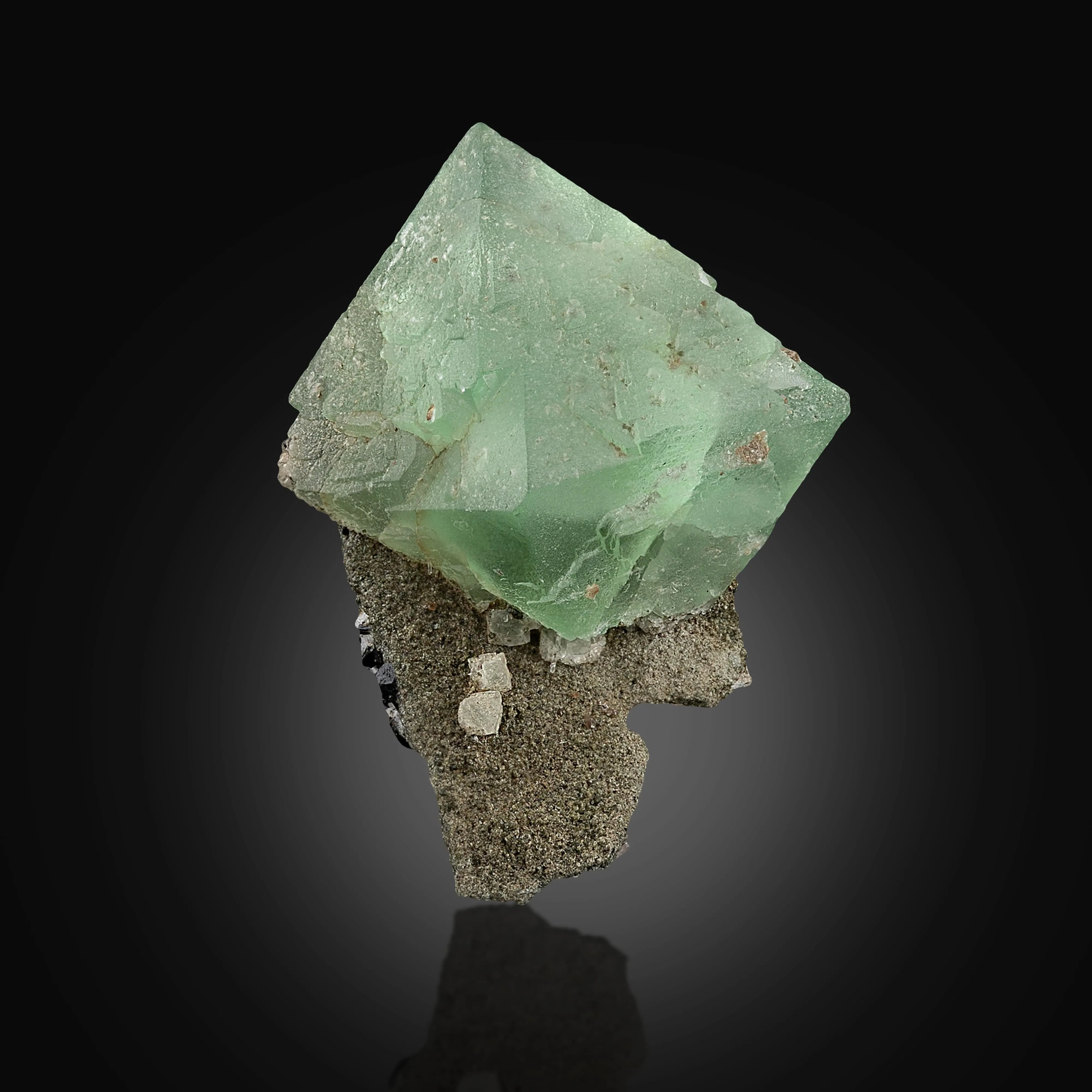 Fluorite on Muscovite - image 1