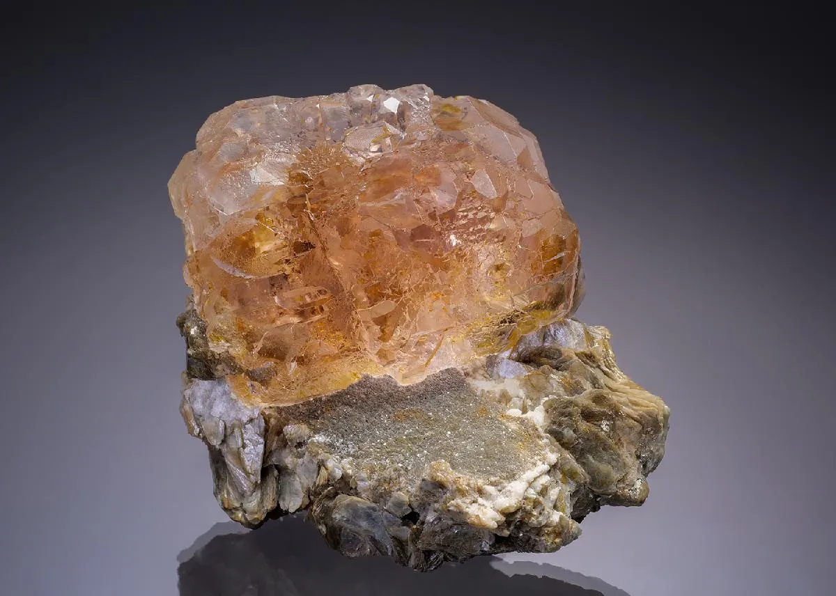 Fluorite on Muscovite - image 1