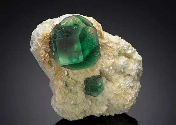Fluorite on Muscovite - image 1