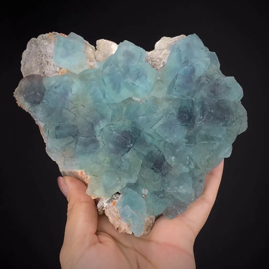 Fluorite on Muscovite image