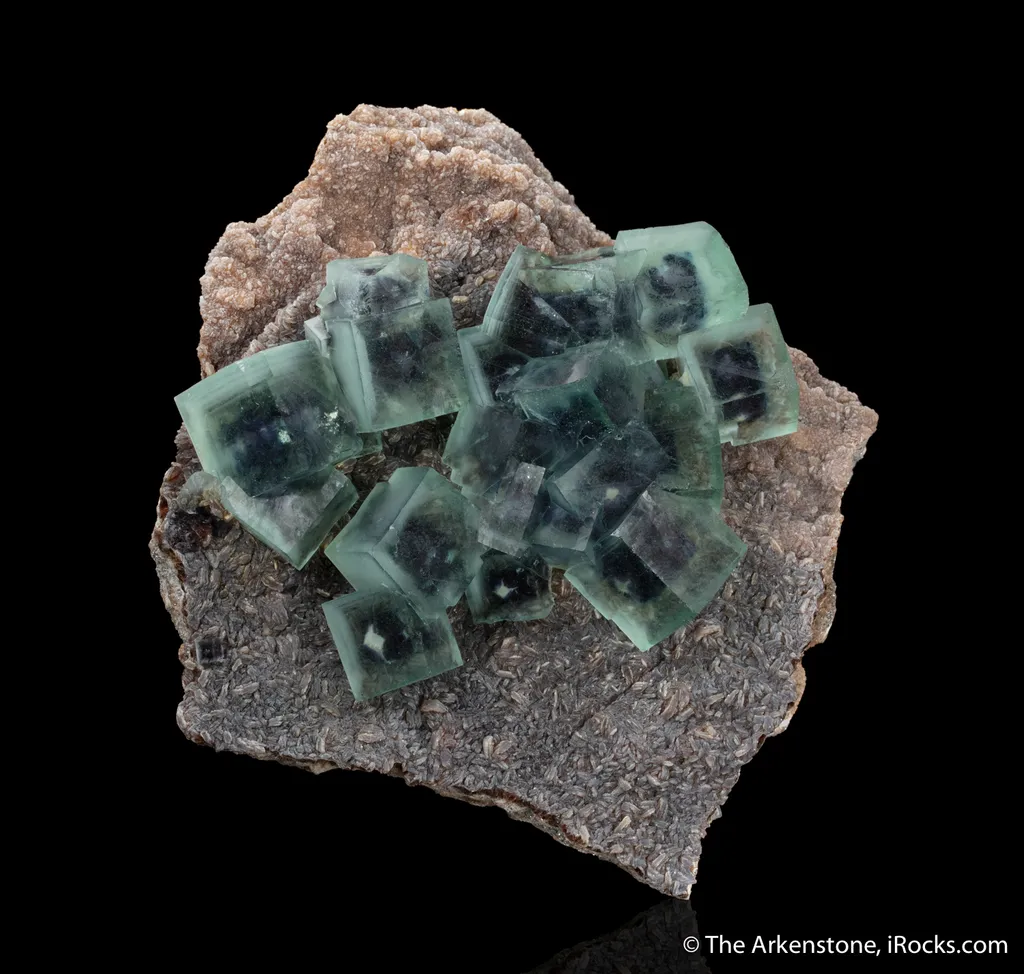 Fluorite on Muscovite image
