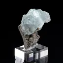 Fluorite on Muscovite from China, Hunan, Chenzhou, Yizhang Co., Yaogangxian Mine - image 7