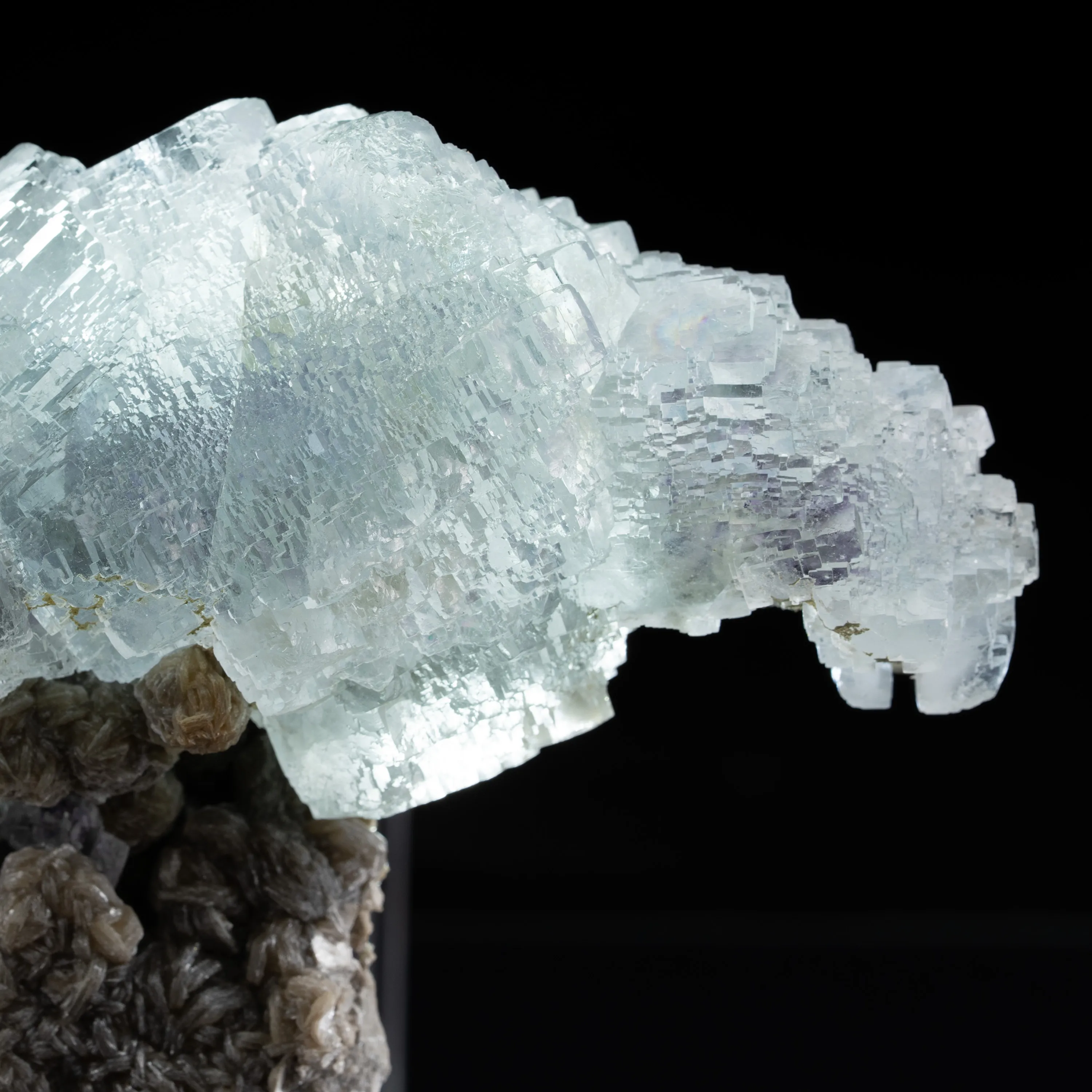 Fluorite on Muscovite from China, Hunan, Chenzhou, Yizhang Co., Yaogangxian Mine - image 2