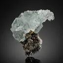 Fluorite on Muscovite from China, Hunan, Chenzhou, Yizhang Co., Yaogangxian Mine - image 1