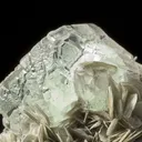Fluorite on Muscovite With Aquamarine - image 2