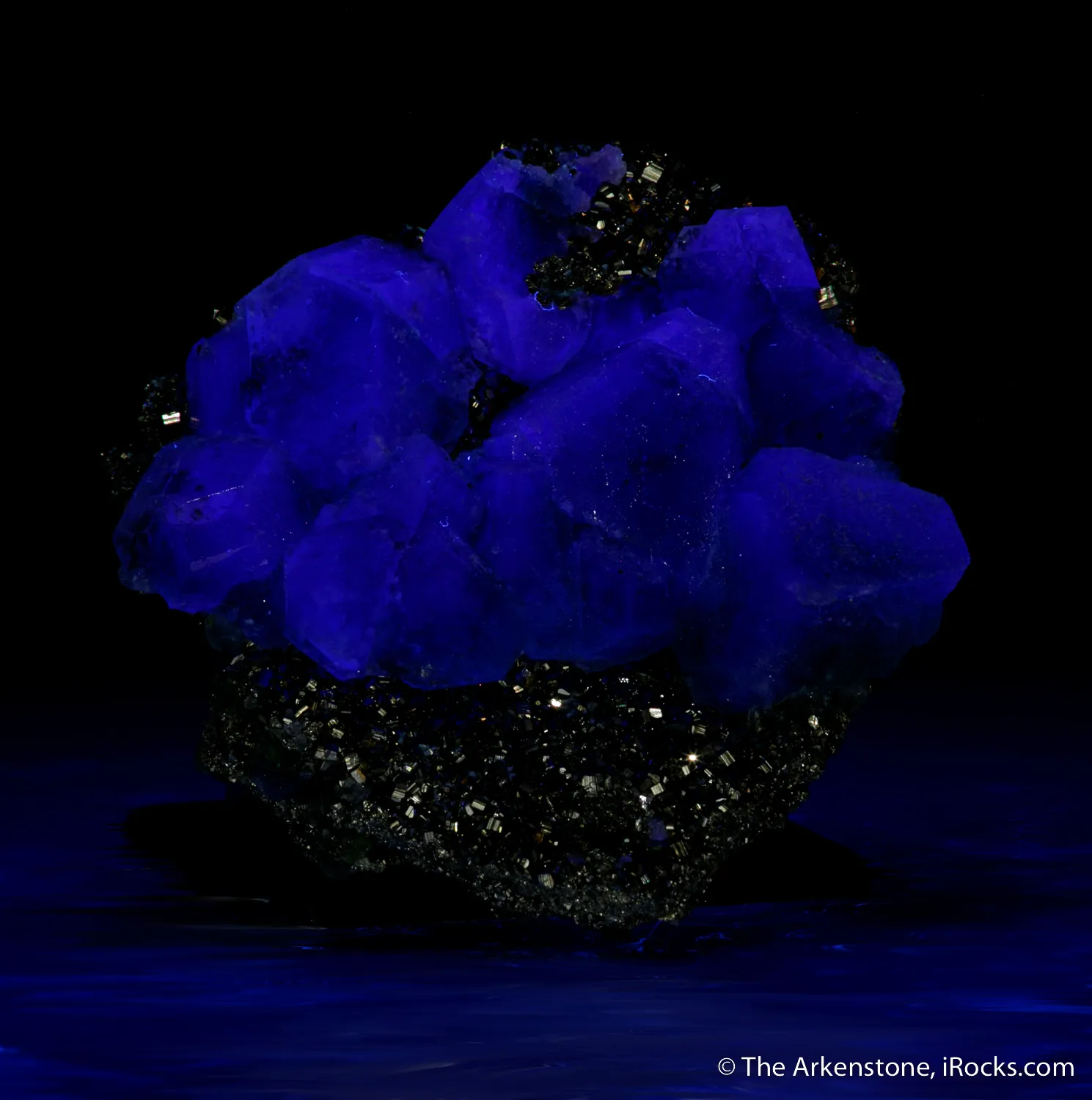 Fluorite on Pyrite - image 8