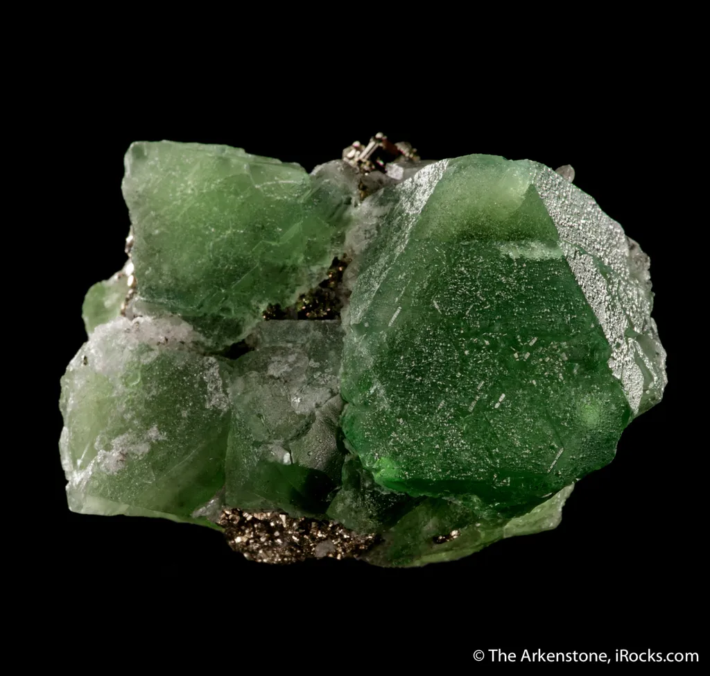 Fluorite on Pyrite - image 2