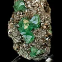 Fluorite on Pyrite - image 2