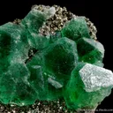 Fluorite on Pyrite - image 7