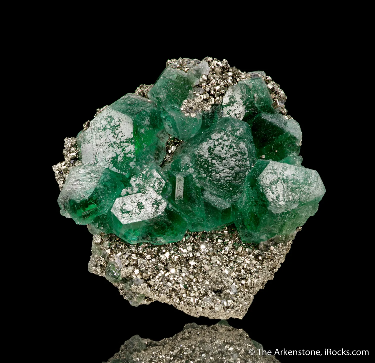 Fluorite on Pyrite - image 4