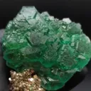 Fluorite on pyrite - image 1