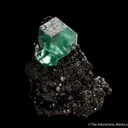Fluorite on Pyrite and Bournonite - image 2