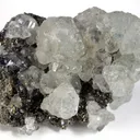 Fluorite on Pyrite and Galena - image 2