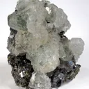 Fluorite on Pyrite and Galena - image 1